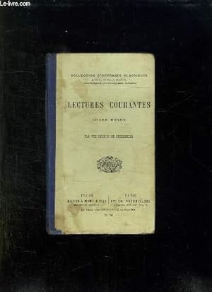 Seller image for LECTURES COURANTES COURS MOYEN. for sale by Le-Livre