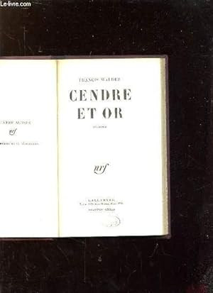 Imagen del vendedor de CENDRE ET OR. 2em EDITION. a la venta por Le-Livre