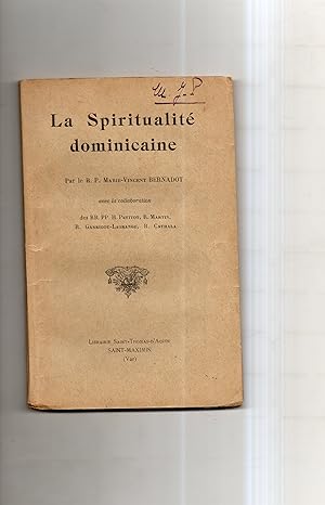 Imagen del vendedor de LA SPIRITUALIT DOMINICAINE. a la venta por Librairie CLERC