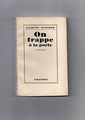 Seller image for ON FRAPPE A LA PORTE. Pomes. for sale by Librairie CLERC