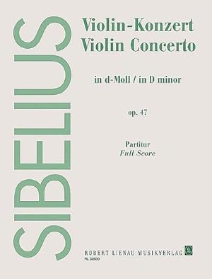 Image du vendeur pour Violin-Konzert d-Moll op. 47, Partitur : Revidierte Fassung (1903-1904, rev. 1905). op. 47. Violine und Orchester mis en vente par AHA-BUCH GmbH