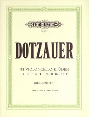 Bild des Verkufers fr 113 Violoncello-Etden - Heft 2, 2 Teile : Nr. 35 - 62 zum Verkauf von AHA-BUCH GmbH