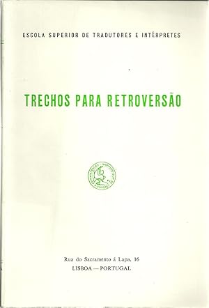 TRECHOS PARA RETROVERSÃO