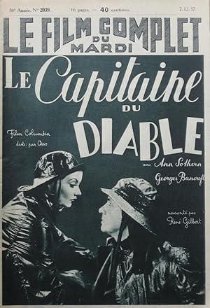 Seller image for LE CAPITAINE DU DIABLE (Hell-Ship Morgan) : Le film Complet du Mardi n2039 du 7-12-1937 for sale by Bouquinerie L'Ivre Livre