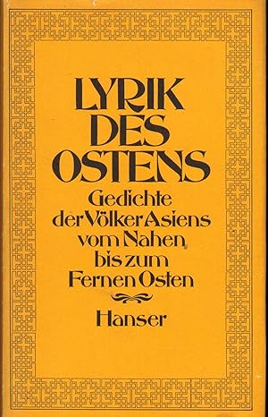 Bild des Verkufers fr Lyrik des Ostens zum Verkauf von Paderbuch e.Kfm. Inh. Ralf R. Eichmann