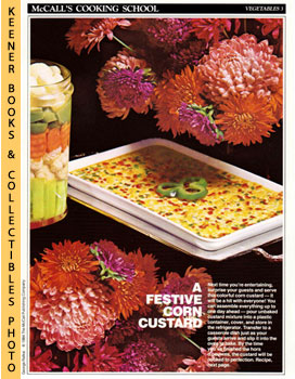 McCall's Cooking School Recipe Card: Vegetables 3 - Calico Corn Custard : Replacement McCall's Re...