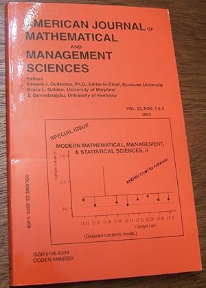 Modern Mathematical, Management, And Statistical Sciences, Ii: Advances In Theory & Application
