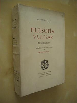 Seller image for FILOSOFIA VULGAR. TOMO II for sale by LIBRERIA TORMOS