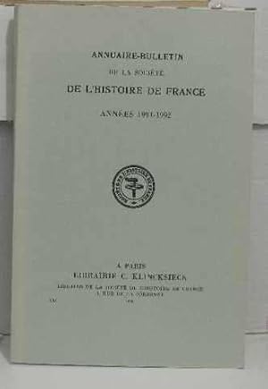 Annuaire-bulletin de la Société de l'histoire de France: Années 1989-1990