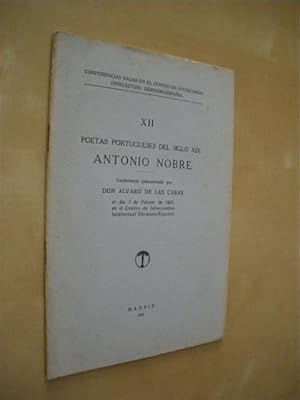 Immagine del venditore per POETAS PORTUGUESES DEL SIGLO XIX: ANTONIO NOBRE venduto da LIBRERIA TORMOS