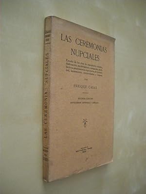 Seller image for LAS CEREMONIAS NUPCIALES for sale by LIBRERIA TORMOS