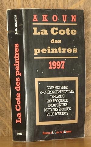 Seller image for LA COTE DES PEINTRES 1997 for sale by Andre Strong Bookseller