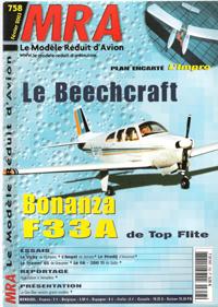 Le Modèle Réduit D'avion Février 2003 N° 758 : Plan encarté - L'Impro - Le Beechcraft Bonanza F33...