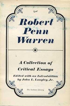 Seller image for Robert Penn Warren:A Collection Of Critical Essays for sale by Kenneth A. Himber