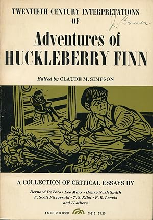 Seller image for Twentieth Century Interpretations Of Adventures Of Huckleberry Finn for sale by Kenneth A. Himber