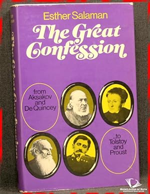 Bild des Verkufers fr The Great Confession: From Aksakov and De Quincey to Tolstoy and Proust zum Verkauf von BookLovers of Bath