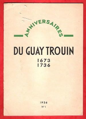 Bild des Verkufers fr Anniversaires n 1 . 1936 - DU GAUY TROUIN 1673 - 1736 zum Verkauf von Au vert paradis du livre