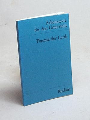 Bild des Verkufers fr Theorie der Lyrik : fr d. Sekundarstufe / hrsg. von Ludwig Vlker zum Verkauf von Versandantiquariat Buchegger