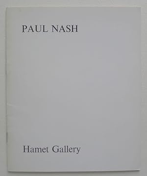 Paul Nash 1889-1946. Drawings and watercolours. Hamet Gallery, London 1st-26th May 1973.