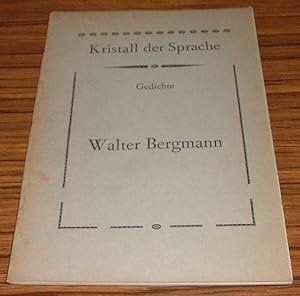 Kristall Der Sprache : Gedichte