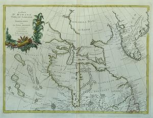 La Baja d'Hudson Terra di Labrador e Groenlandia con le Isole Adiacenti di nuova Projezione