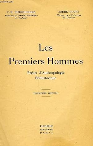 Seller image for LES PREMIERS HOMMES, PRECIS D'ANTHROPOLOGIE PREHISTORIQUE for sale by Le-Livre