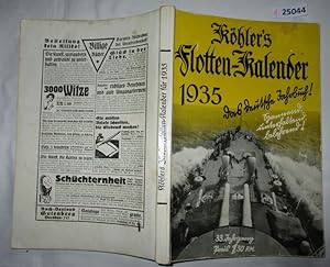 Seller image for Khlers Flotten-Kalender 1935 Das deutsche Jahrbuch! for sale by Versandhandel fr Sammler