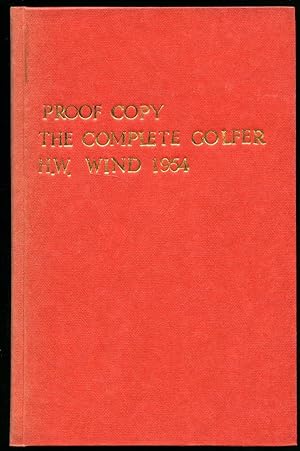 Bild des Verkufers fr The Complete Golfer Uncorrected Proof Copy zum Verkauf von Little Stour Books PBFA Member