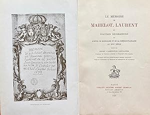 Le mémoire de Mahelot, Laurent et d'autres décorateurs de l'Hôtel de Bourgogne et de la Comédie-f...