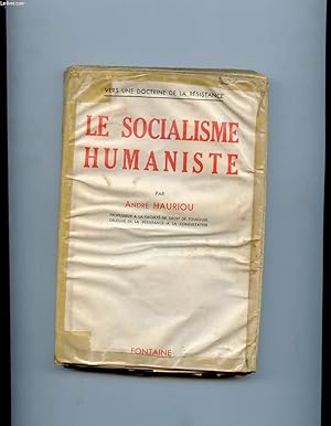 Image du vendeur pour LE SOCIALISME HUMANISTE mis en vente par Le-Livre