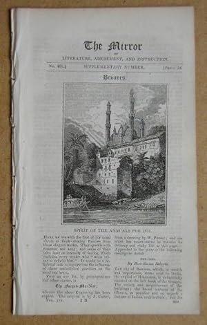 Seller image for The Mirror of Literature, Amusement, and Instruction. No. 460. Supplementary Number, 1830. for sale by N. G. Lawrie Books