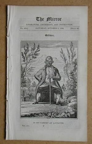 Seller image for The Mirror of Literature, Amusement, and Instruction. No. 454. Saturday, October 9, 1830. for sale by N. G. Lawrie Books