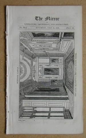 Seller image for The Mirror of Literature, Amusement, and Instruction. No. 444. Saturday, July 31, 1830. for sale by N. G. Lawrie Books