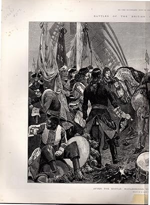 Image du vendeur pour ENGRAVING: "After the Battle: Marlborough Visiting the French Prisoners" .engraving from The Illustrated News of the World, September 9, 1893 mis en vente par Dorley House Books, Inc.