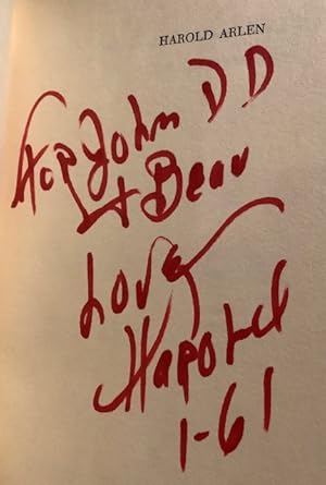 Imagen del vendedor de Harold Arlen: Happy with the Blues The Life and Times of the Composer of Stormy Weather & Over the Rainbow! a la venta por Brainerd Phillipson Rare Books