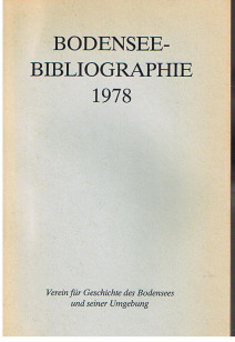 Bild des Verkufers fr Bodenseebibliographie 1978. zum Verkauf von Allguer Online Antiquariat