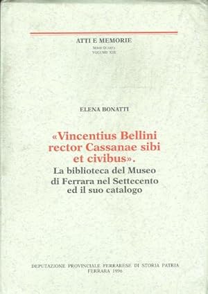 Vincentius Bellini rector Cassanae sibi et civibus