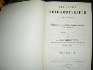 Biblisches Realwoerterbuch ( Realwörterbuch ) zum Handgebrauch für Studirende, Candidaten, Gymnas...