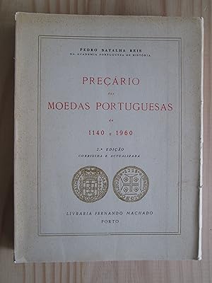 Imagen del vendedor de Precrio das moedas portuguesas de 1140 a 1960 a la venta por Expatriate Bookshop of Denmark