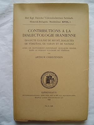 Bild des Verkufers fr Contributions  la dialectologie iranienne [Volume I]: Dialecte guilki de Recht, dialectes de Friznd, de Yaran et de Natanz zum Verkauf von Expatriate Bookshop of Denmark