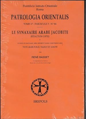 Seller image for Synaxaire arabe jacobite (redaction copte) V. Les mois de Baounah, Abib, Mesore et jours complementaires, for sale by BOOKSELLER  -  ERIK TONEN  BOOKS
