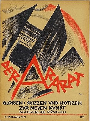 Bild des Verkufers fr Der Ararat. Glossen, Skizzen und Notizen zur neuen Kunst. 2. Jahrgang, Heft 5. zum Verkauf von Antiquariat Schmidt & Gnther