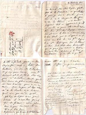 Intéressante lettre "Auteur inconnu" adressée au Comte Eugène d'Astorg. Cette lettre parle de la ...