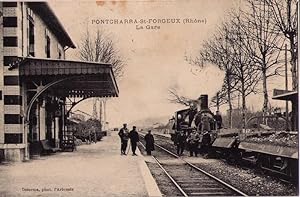 Carte Postale ancienne Pontcharra-St-Forgeux - La Gare
