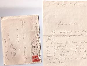 Lettre autographe signée de l'Aumônier Dambrine adressée au Duc Aimé François Philibert de Clerm...