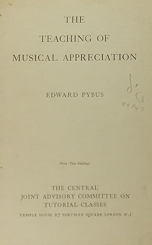 The Teaching of Musical Appreciation