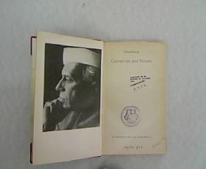 Bild des Verkufers fr Geschprche mit Nehru. zum Verkauf von Antiquariat Bookfarm