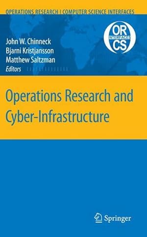 Bild des Verkufers fr Operations Research and Cyber-Infrastructure zum Verkauf von AHA-BUCH GmbH