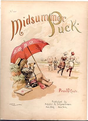 Seller image for PRINT: "Midsummer Puck".colorel litho from Puck Humorous Weekly, July, 1890 for sale by Dorley House Books, Inc.