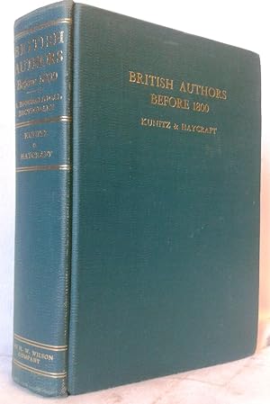 Seller image for BRITISH AUTHORS BEFORE 1800 A biographical dictionary complete in one volume with 650 biographies and 220 portraits for sale by Accademia degli Erranti di Vada Monica